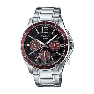 Casio Mtp-1374d-5avdf Silver Stainless Watch For Men