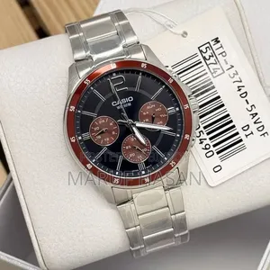 Casio Mtp-1374d-5avdf Silver Stainless Watch For Men
