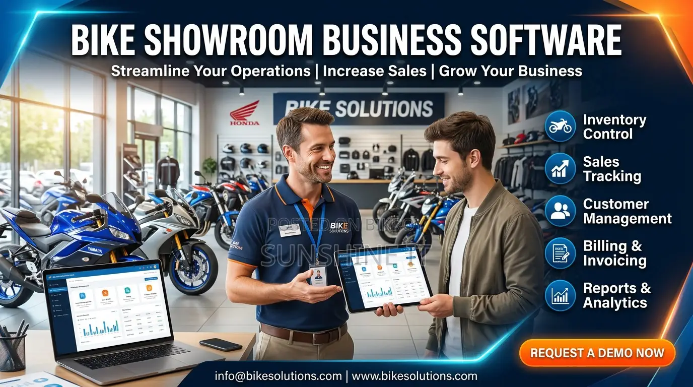 Motorcycle Showroom Business Software in Bd