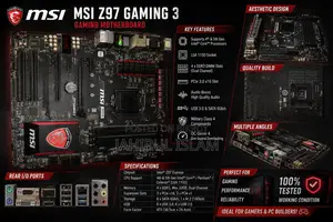 Msi Z97 Gaming 3 Gaming Motherboard | Lga 1150 | Intel Z97 |