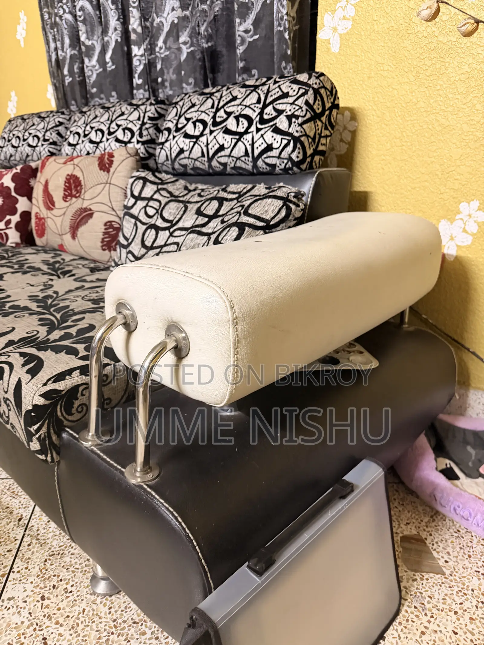 Modern Leather Black Sofa Set