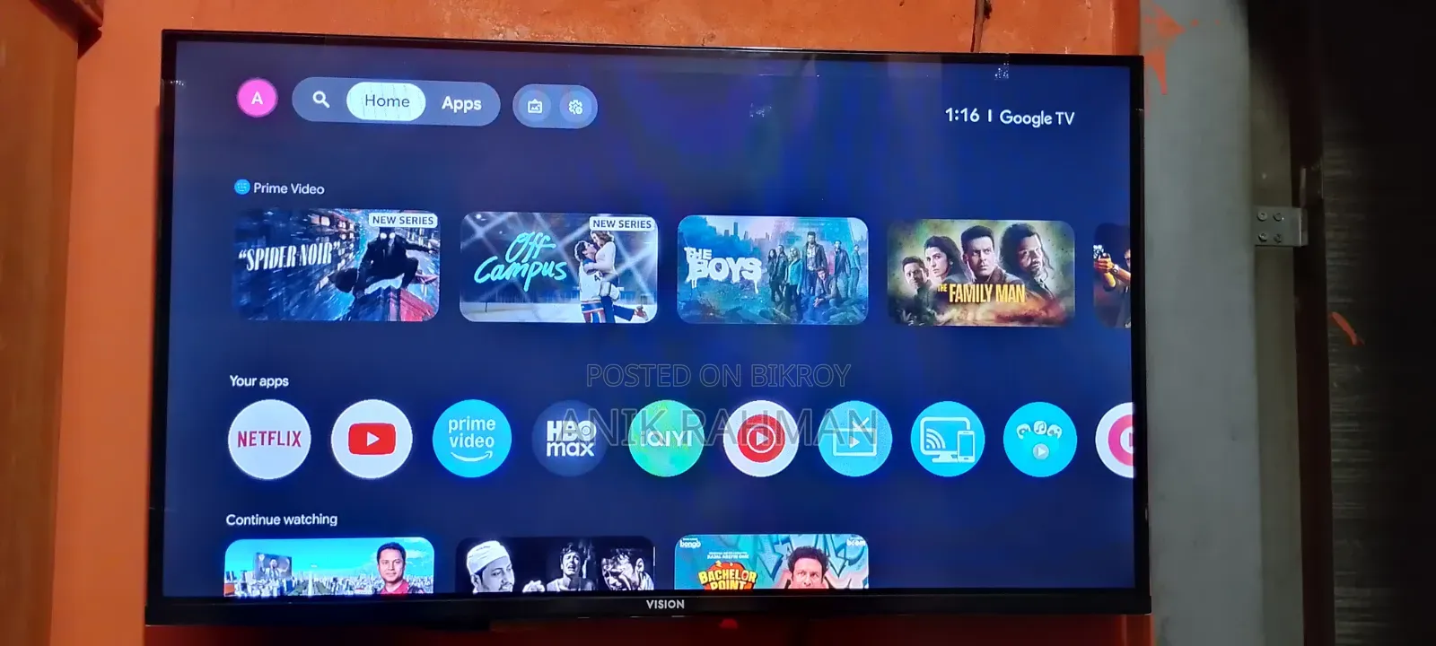 Vision Smart Google Tv 32 Inc"