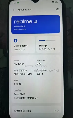 Realme C25Y 64 GB Blue
