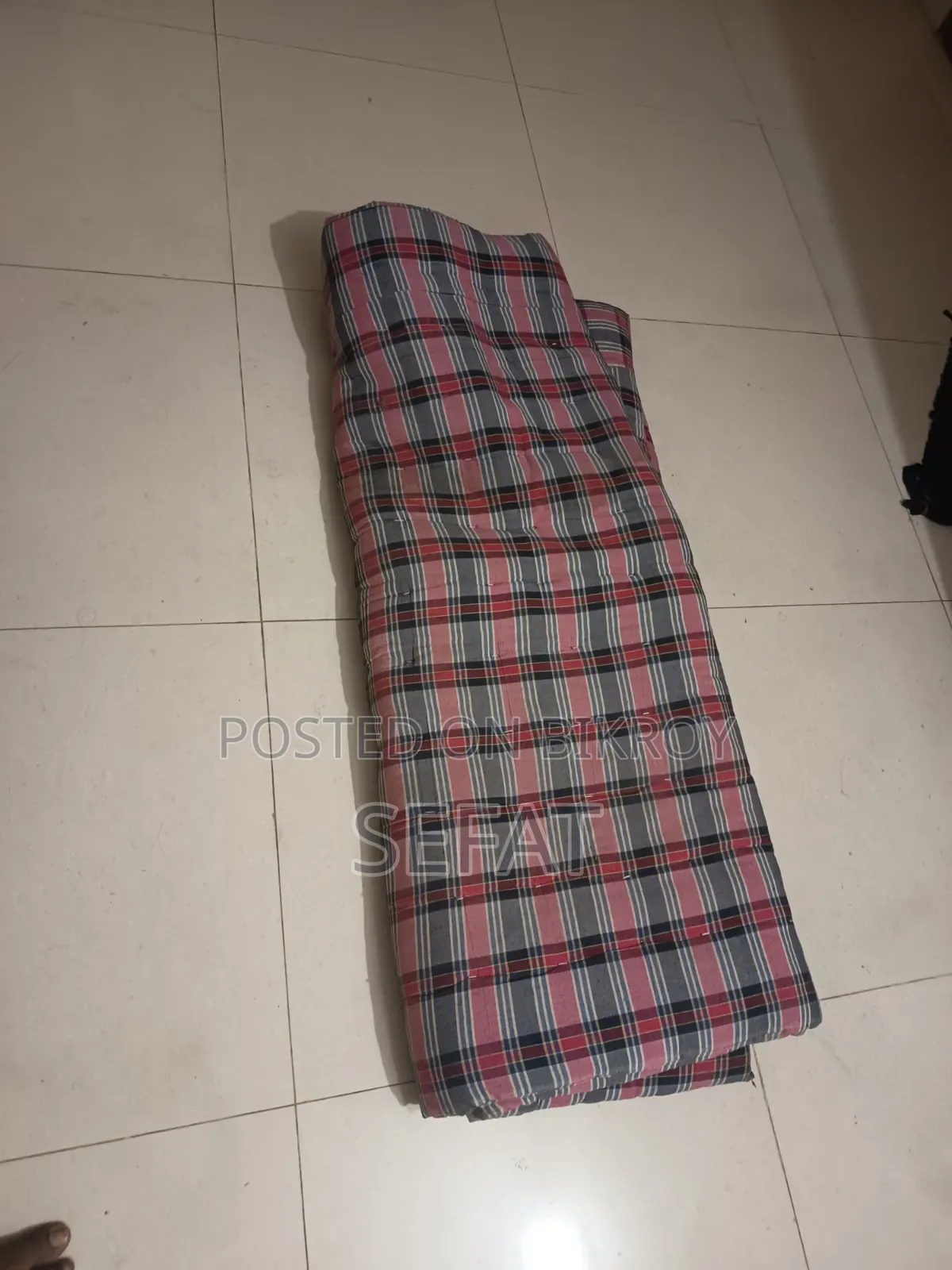 One semi-double mattress and one bolster