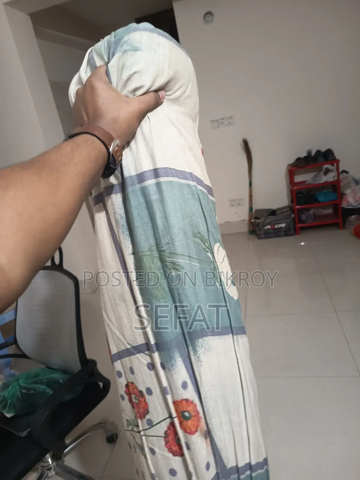 One semi-double mattress and one bolster