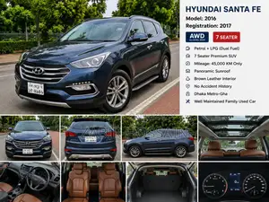 Hyundai Santa Fe 2017 Blue