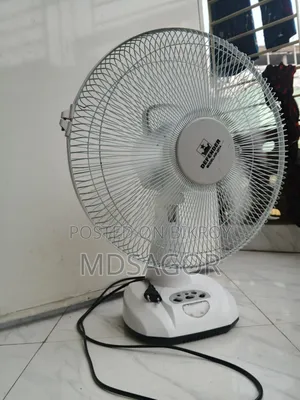 Defender AC/DC 12 Inch Rechargeable Table Fan 6V 4.5AH AC/DC Backup