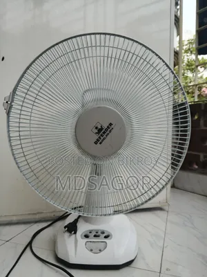 Defender AC/DC 12 Inch Rechargeable Table Fan 6V 4.5AH AC/DC Backup