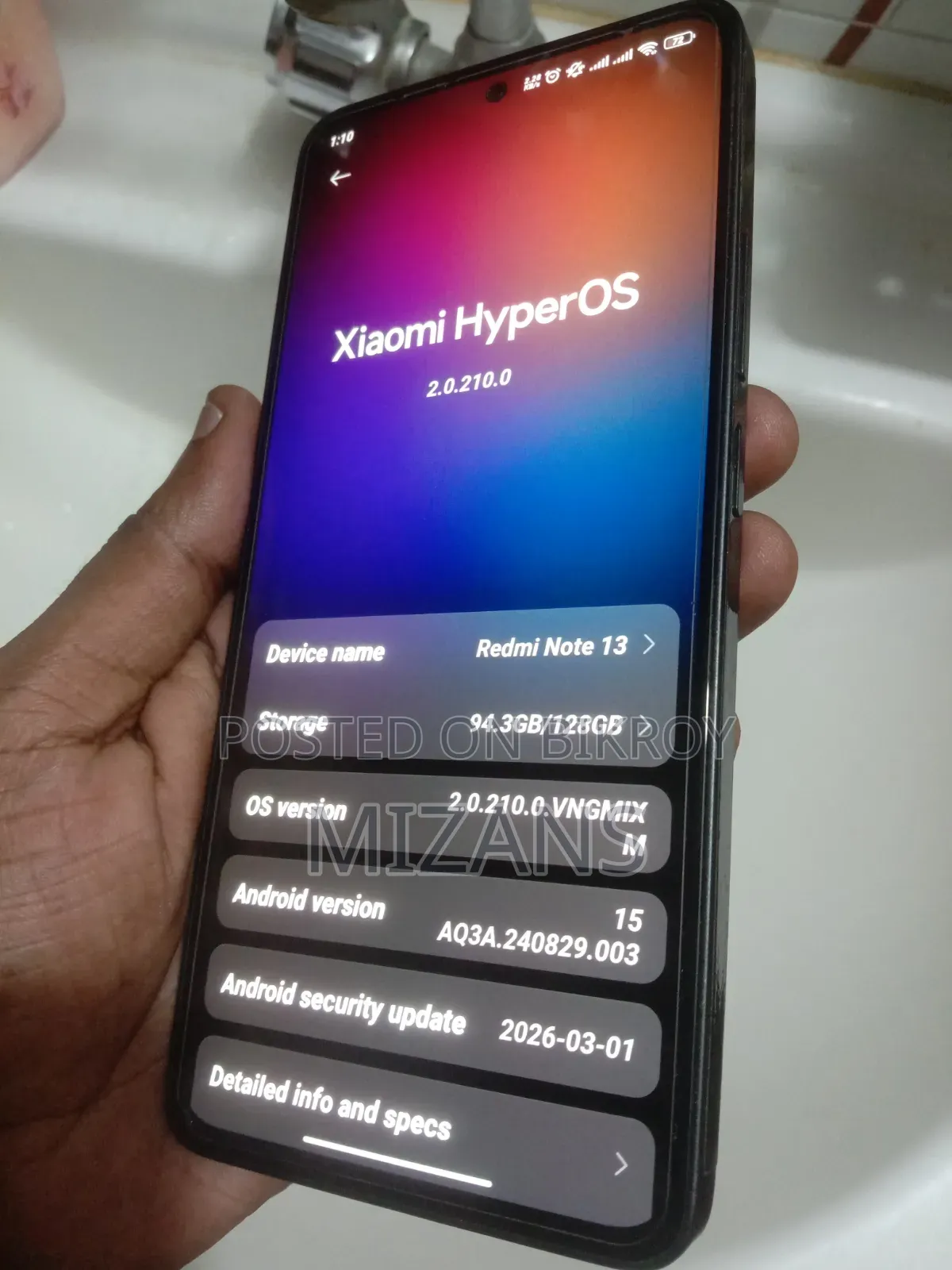 Xiaomi Redmi Note 13 128 GB Black