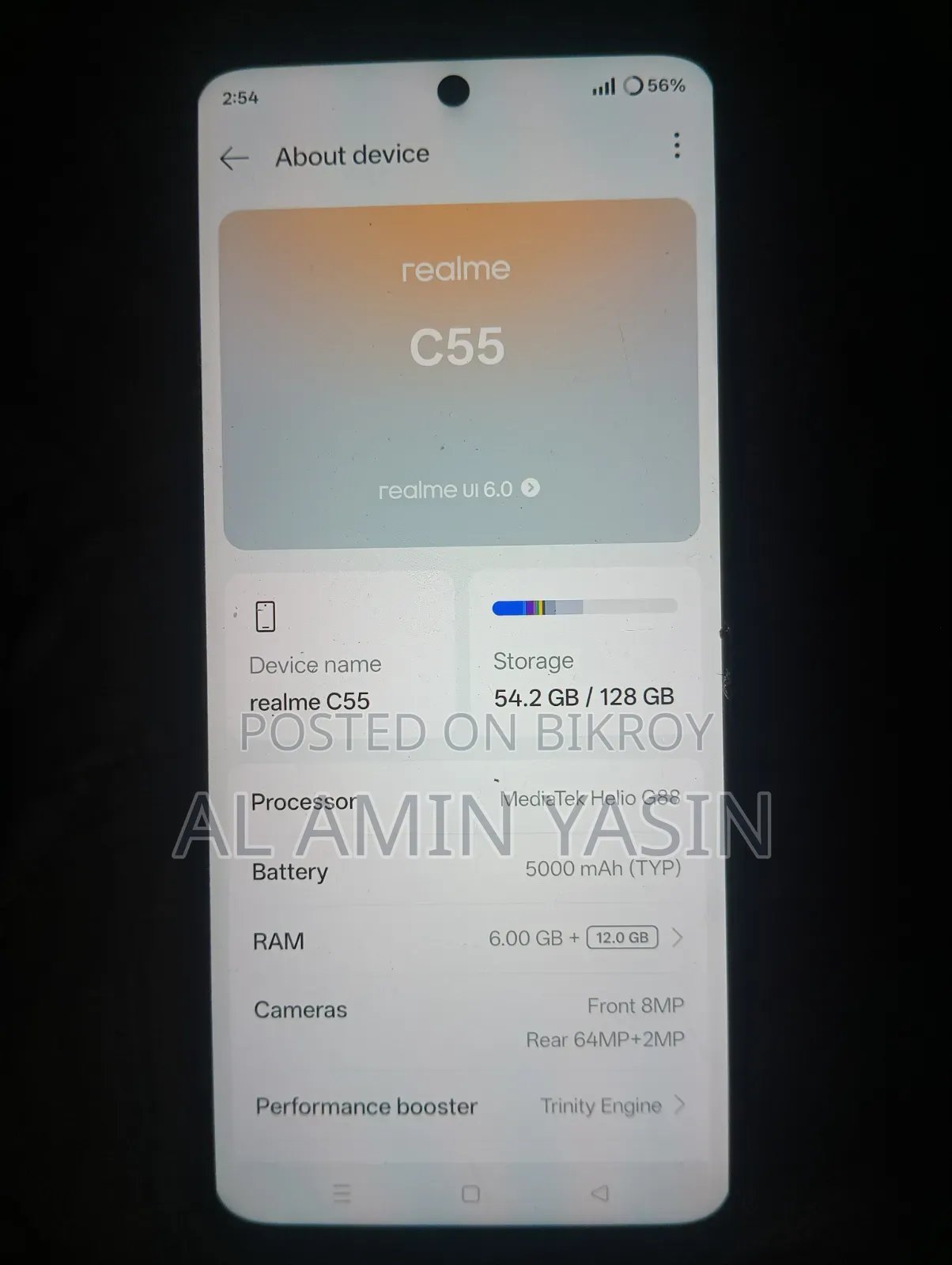 New Realme C55 128 GB White