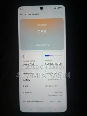 New Realme C55 128 GB White