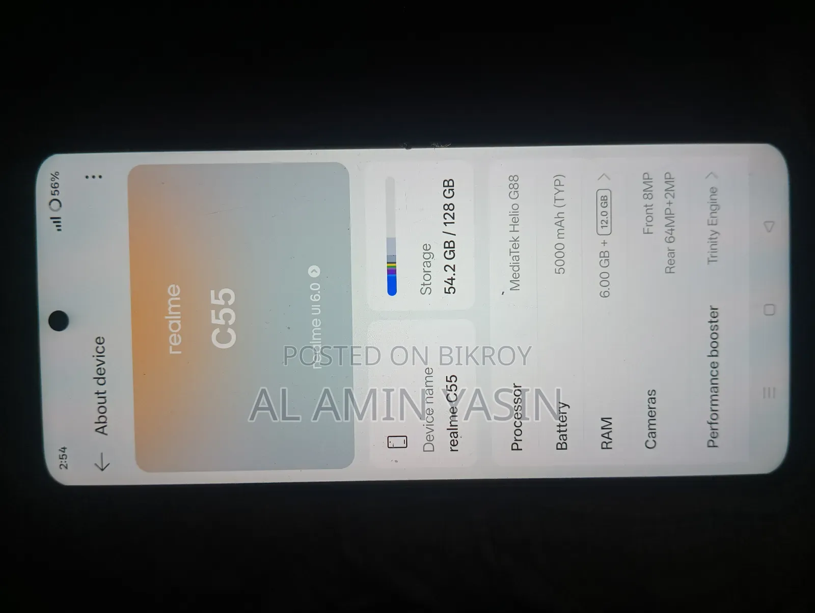 New Realme C55 128 GB White