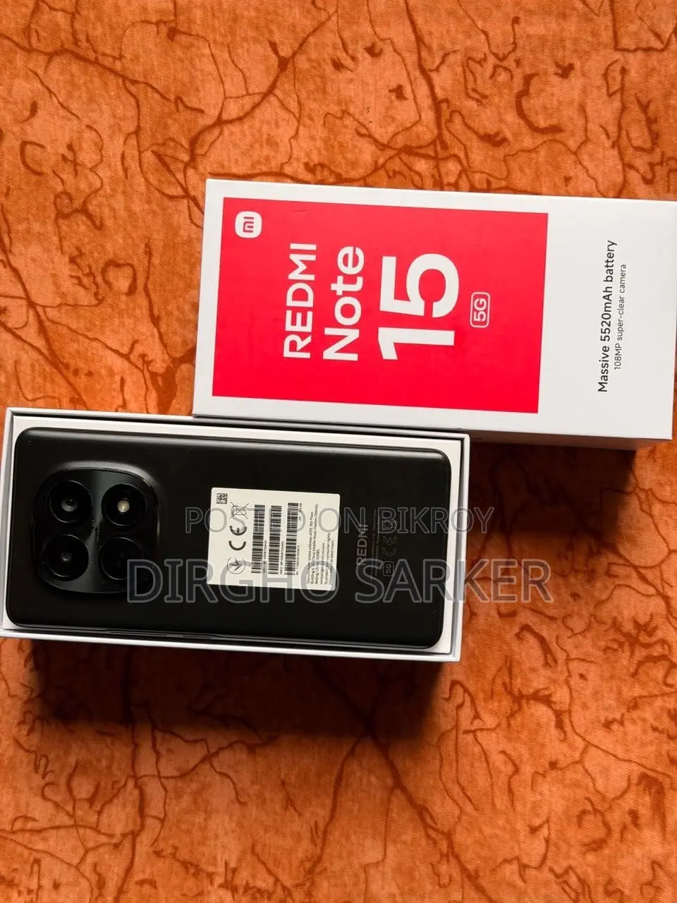New Xiaomi Redmi 15 5G 256 GB Black