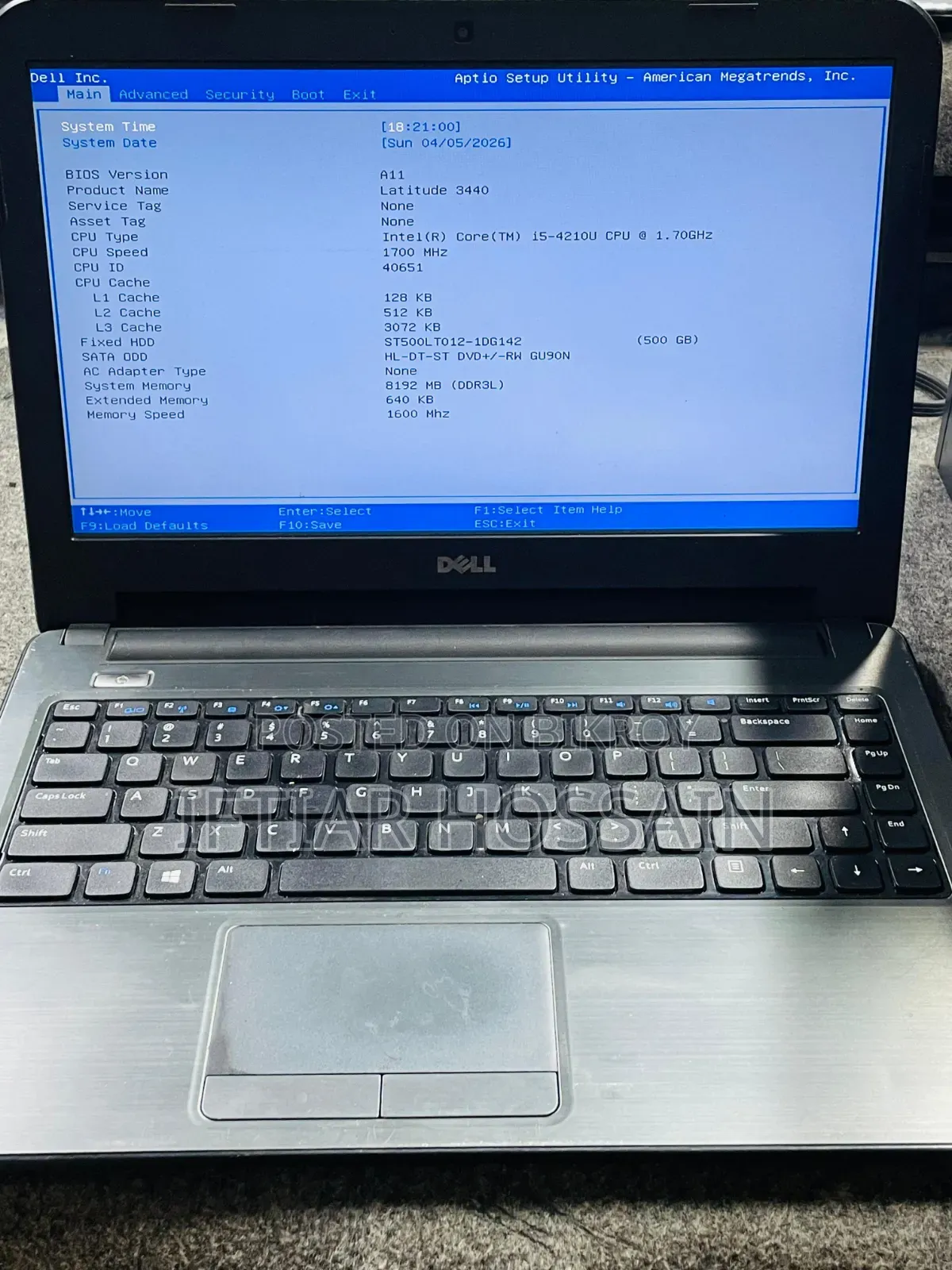 Laptop Dell 8GB Intel Core I5 SSD 128GB