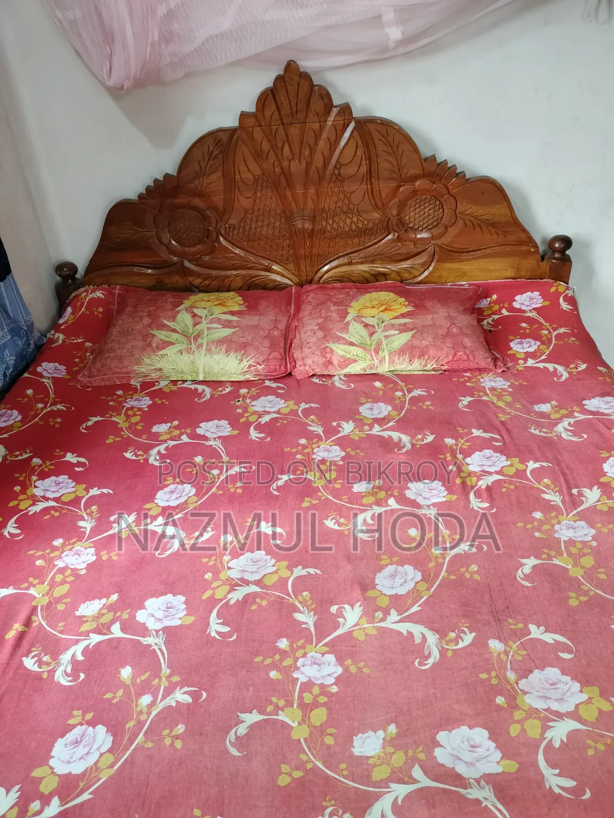High-quality wooden bed for sale