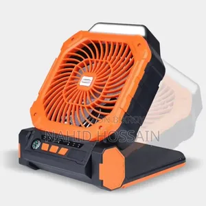 Rechargeable Solar Fan runs for 15 hours on a single charge