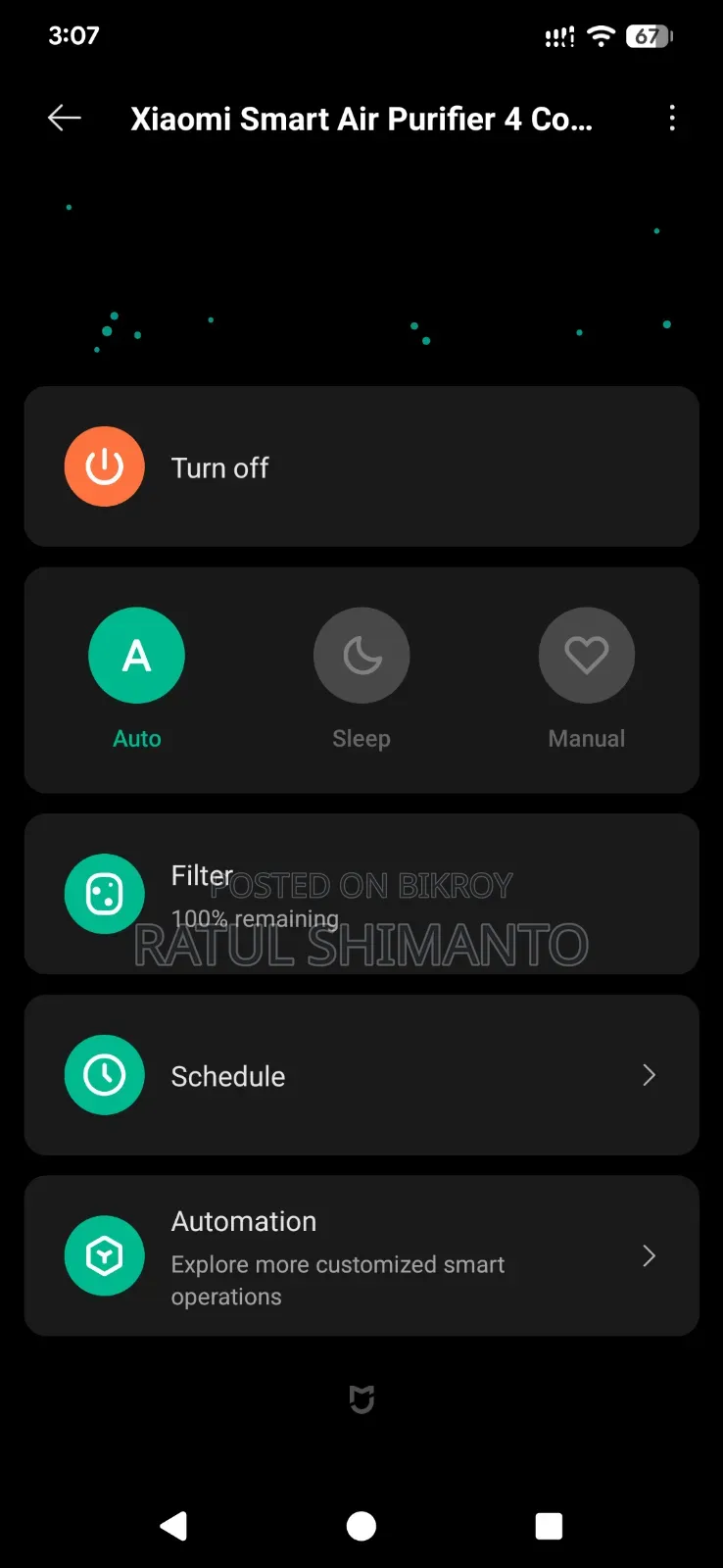 Xiaomi Air Purifier Intact Box