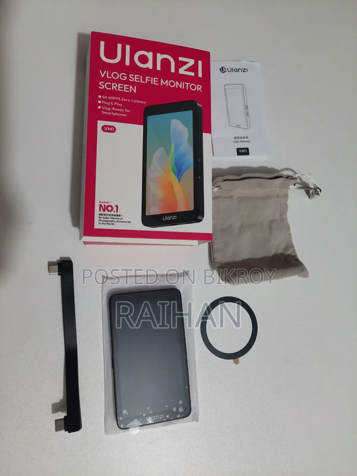 Ulanzi Vm1 Selfie Vlog Monitor Screen