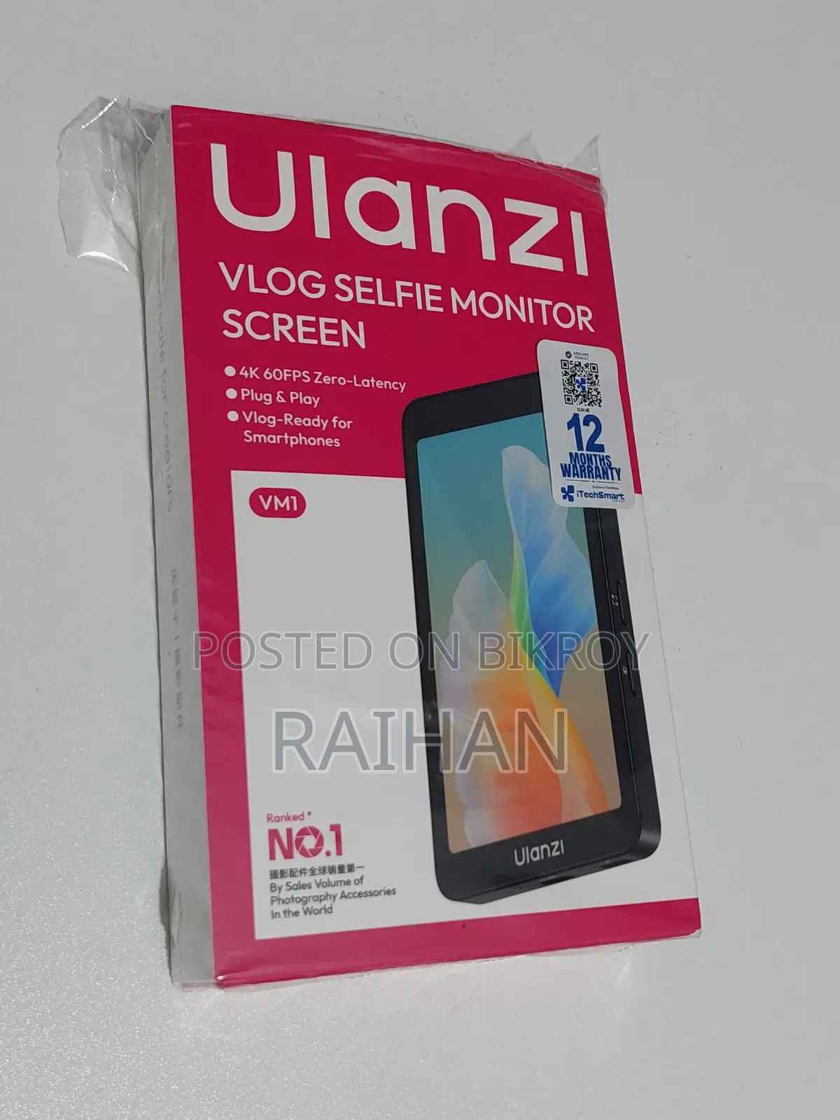 Ulanzi Vm1 Selfie Vlog Monitor Screen