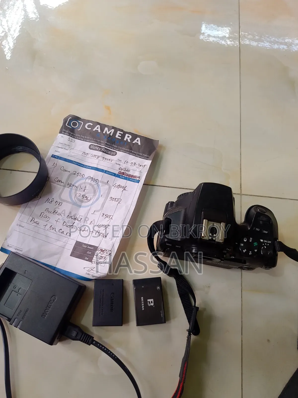 Canon 250d With 18-55mm