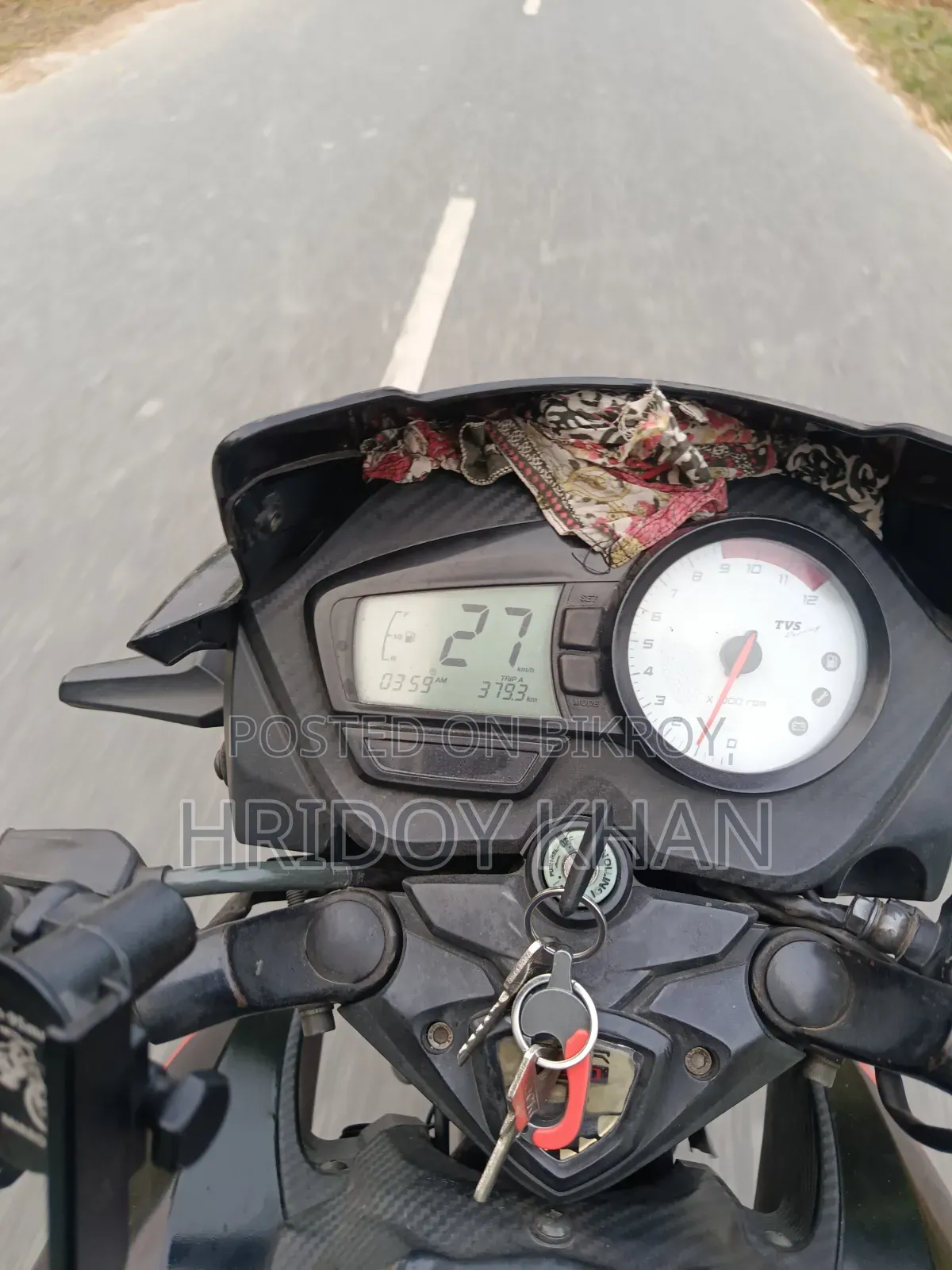 TVS Apache RTR 160 2V 2018 Black