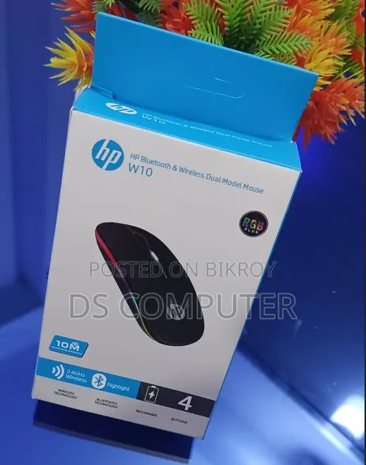 Hp W10 ব্লুটুথ ওয়্যারলেস মাউস