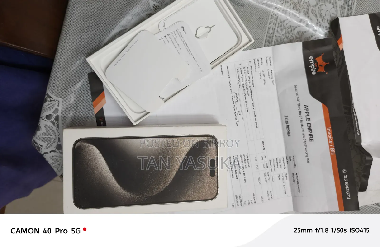 Apple iPhone 15 Pro Max 256 GB Gray