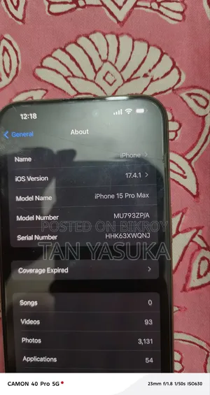 Apple iPhone 15 Pro Max 256 GB Gray