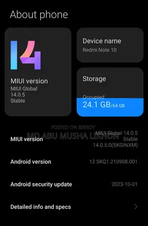 Xiaomi Redmi Note 10 64 GB Green