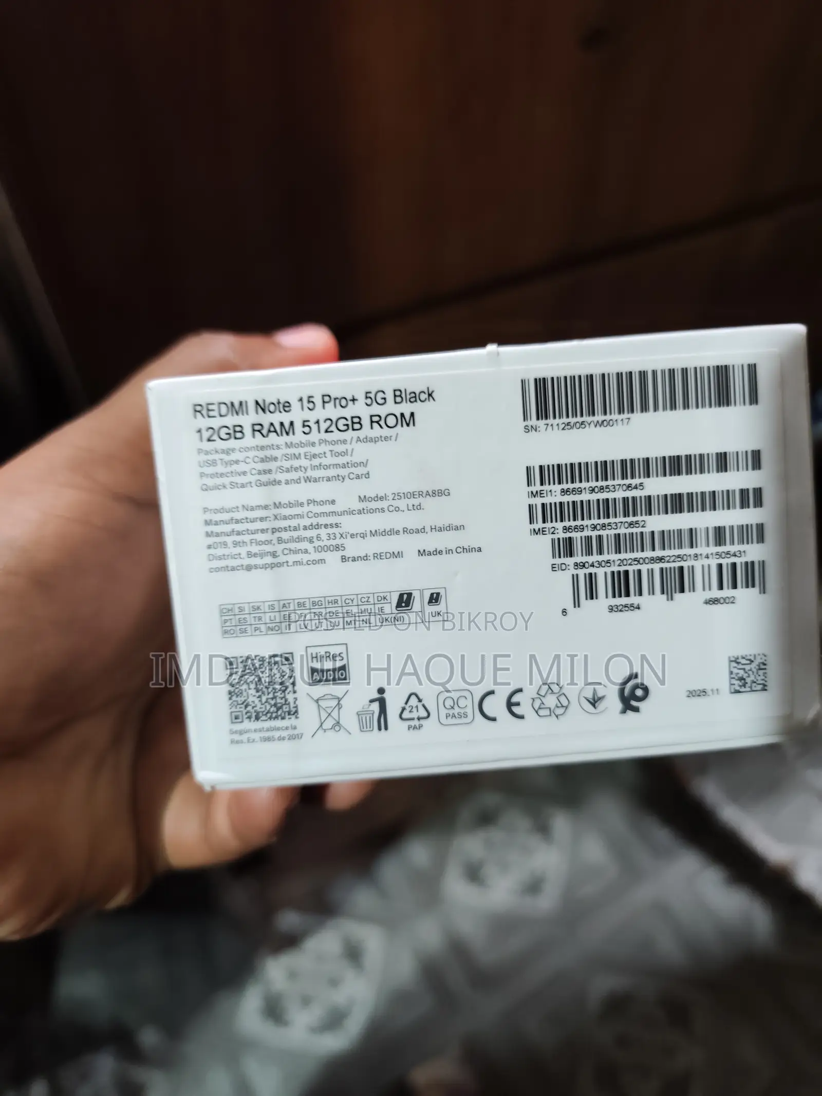 Xiaomi Redmi Note 15 Pro+ 512 GB Black