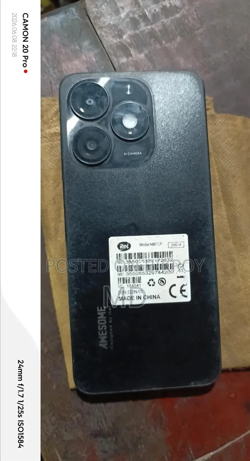 Itel A50 128 GB Black