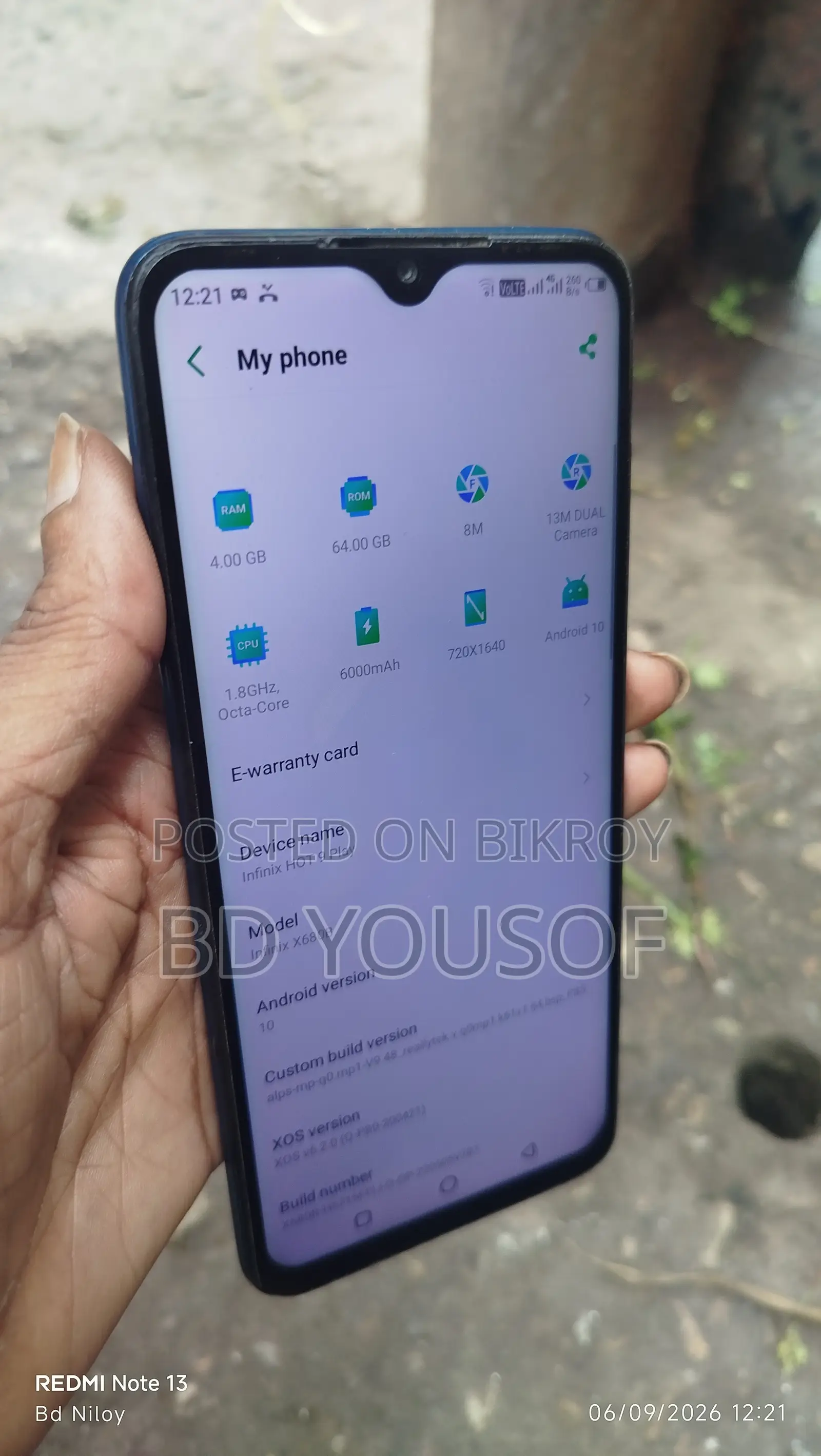 Infinix Hot 9 Play 32 GB Green