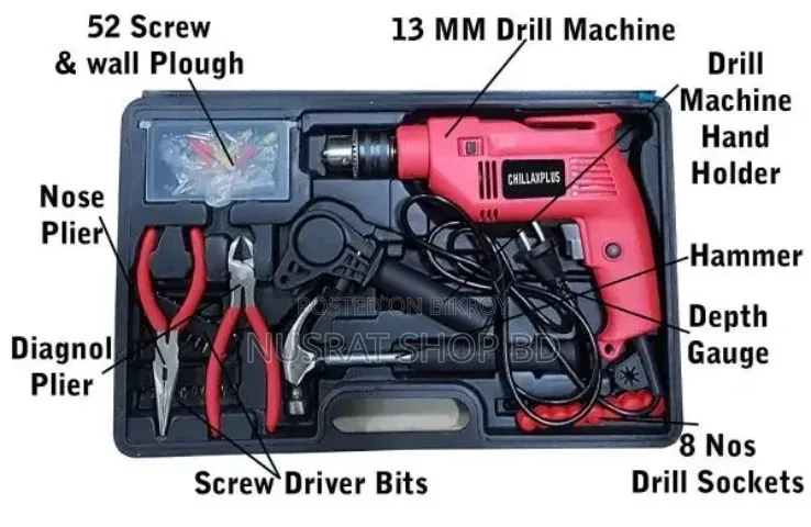 Agni 120 PCS Drill Machine Set