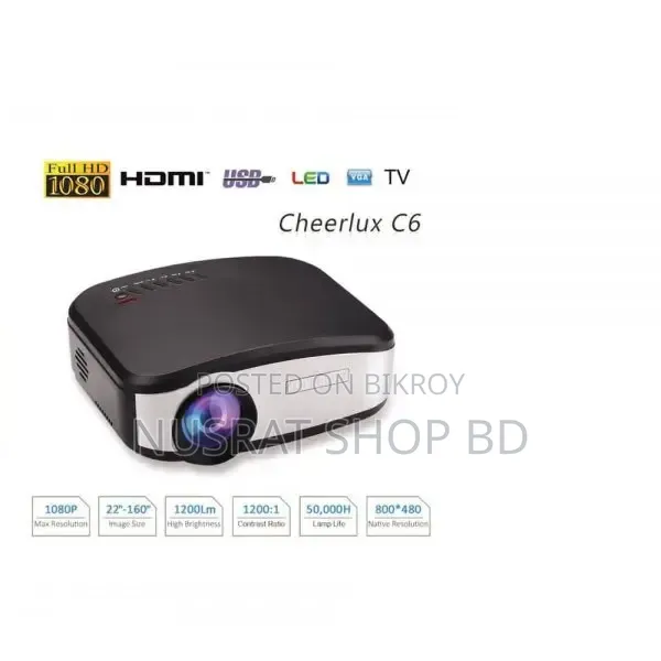 (R)C6 Projector 4 Inch Lcd Tft Display.