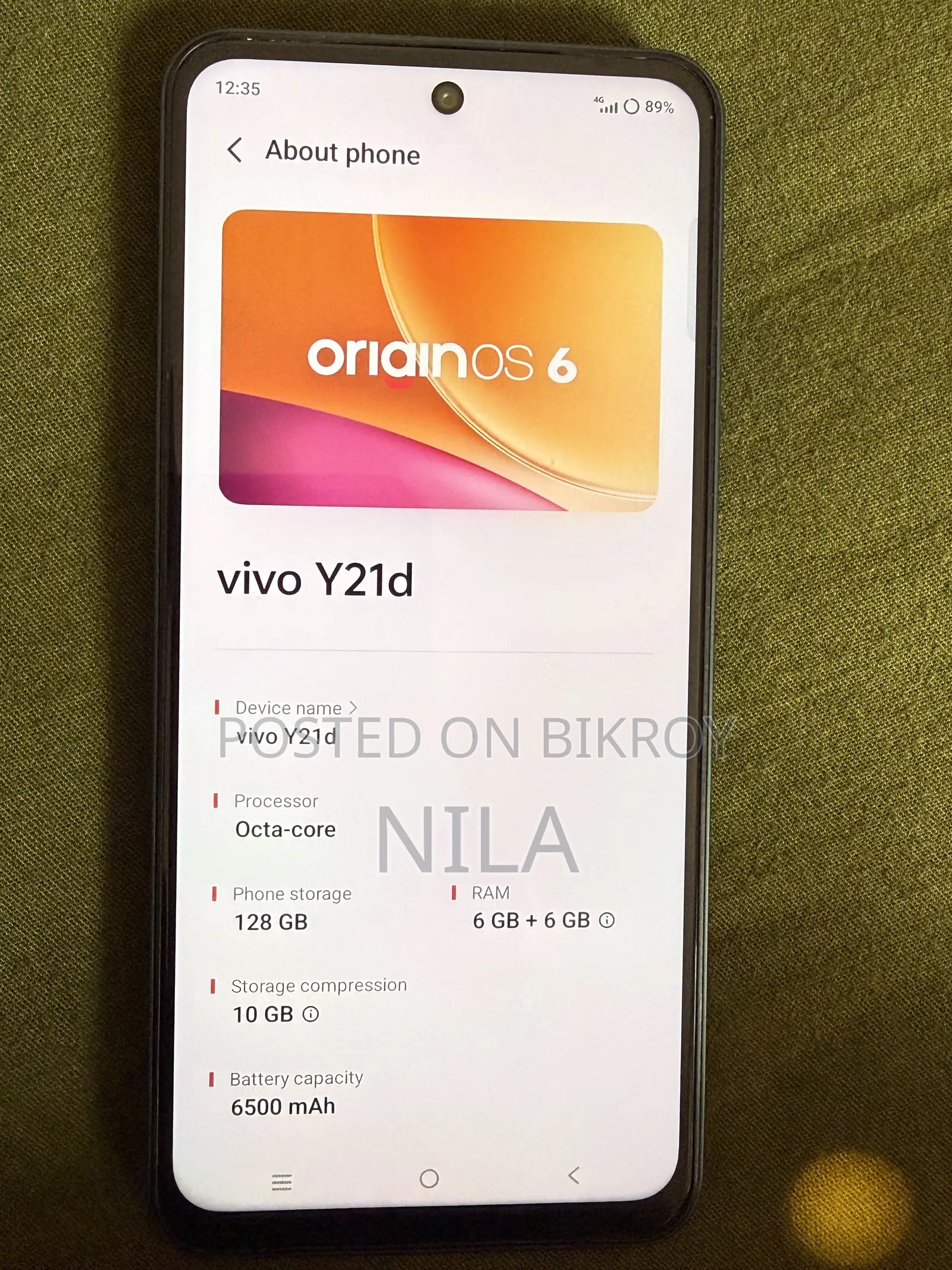 Vivo Y21d 128 GB Green