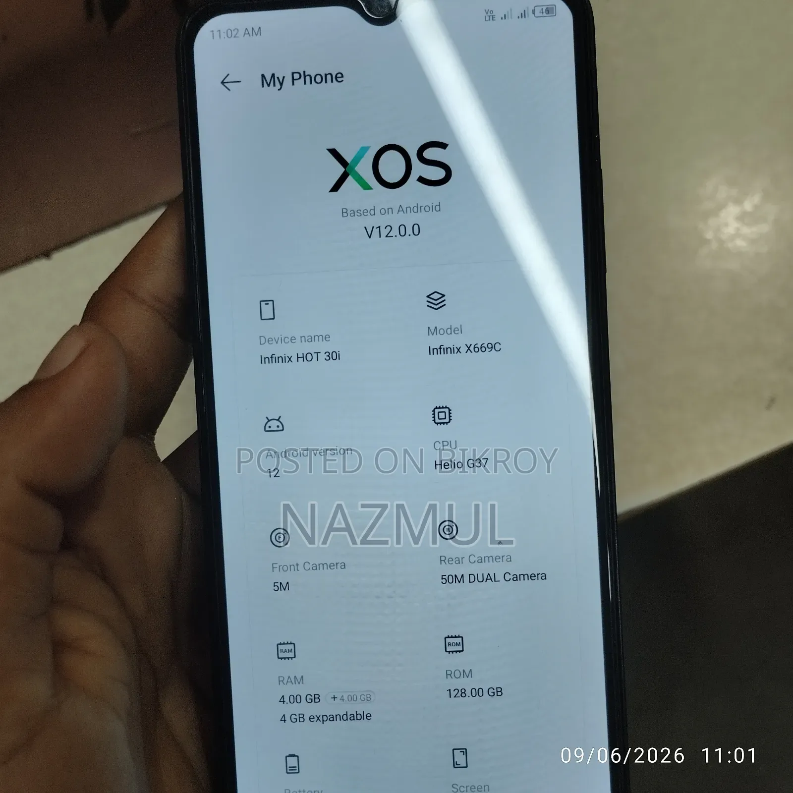 Infinix Hot 30i 128 GB Black