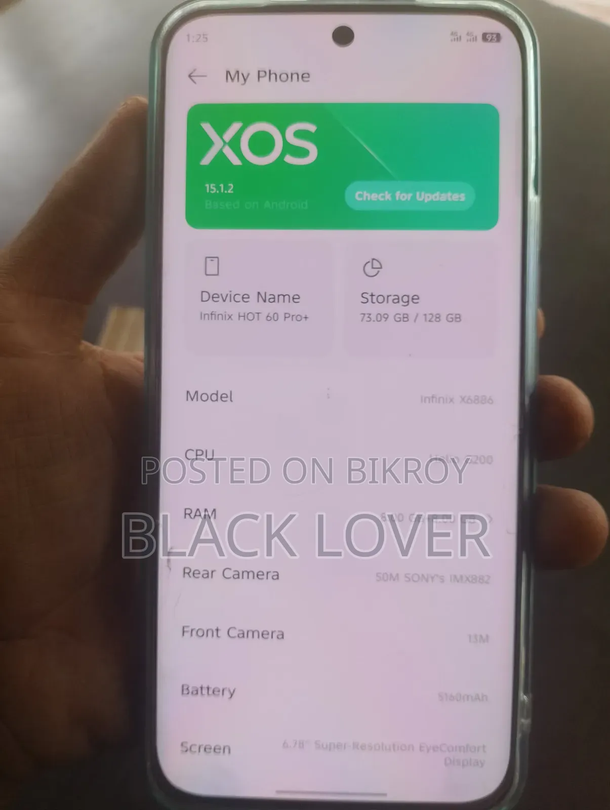 Infinix Hot 60 Pro+ 128 GB Purple