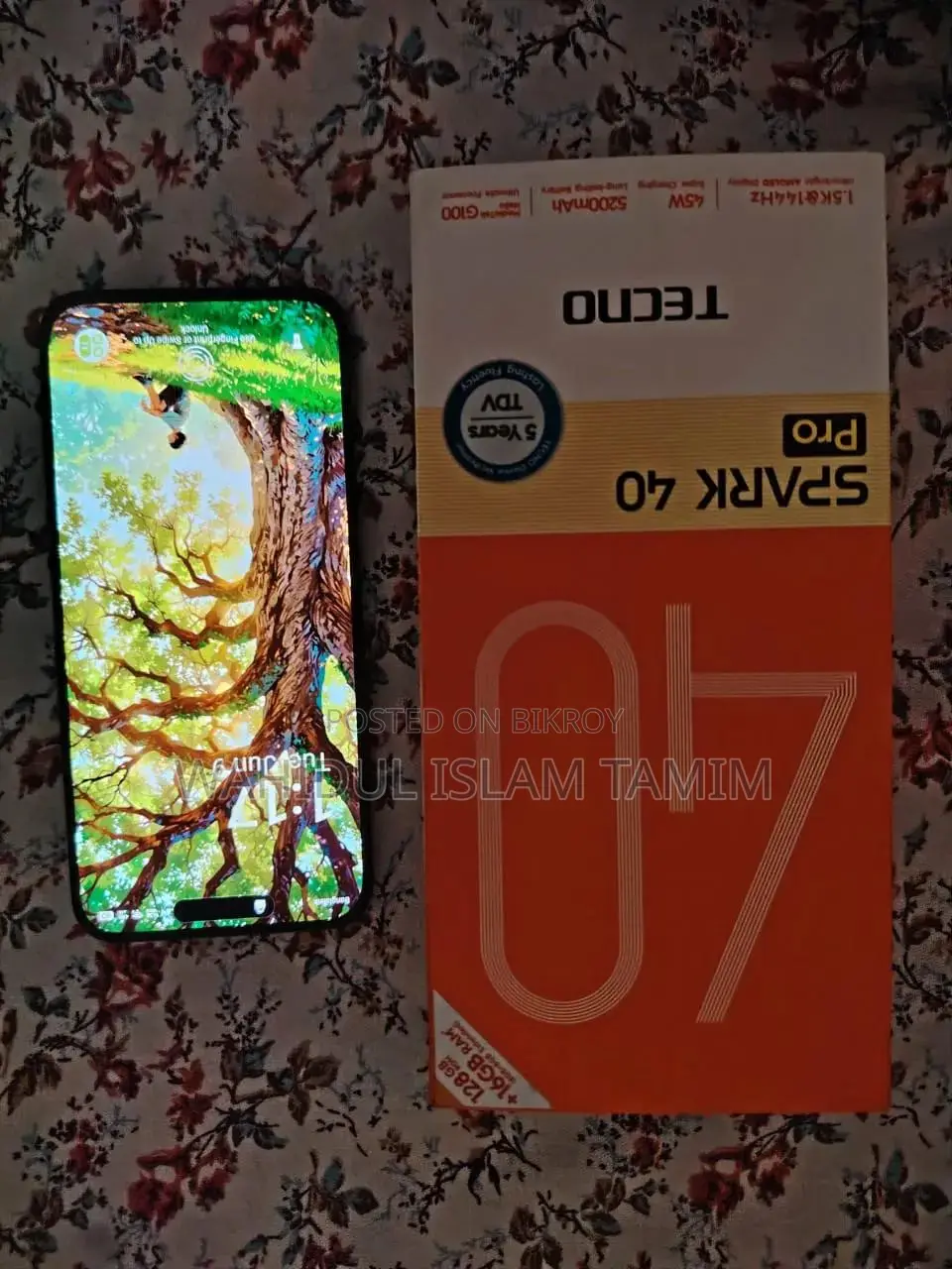 Tecno Spark 40 Pro 128 GB Black