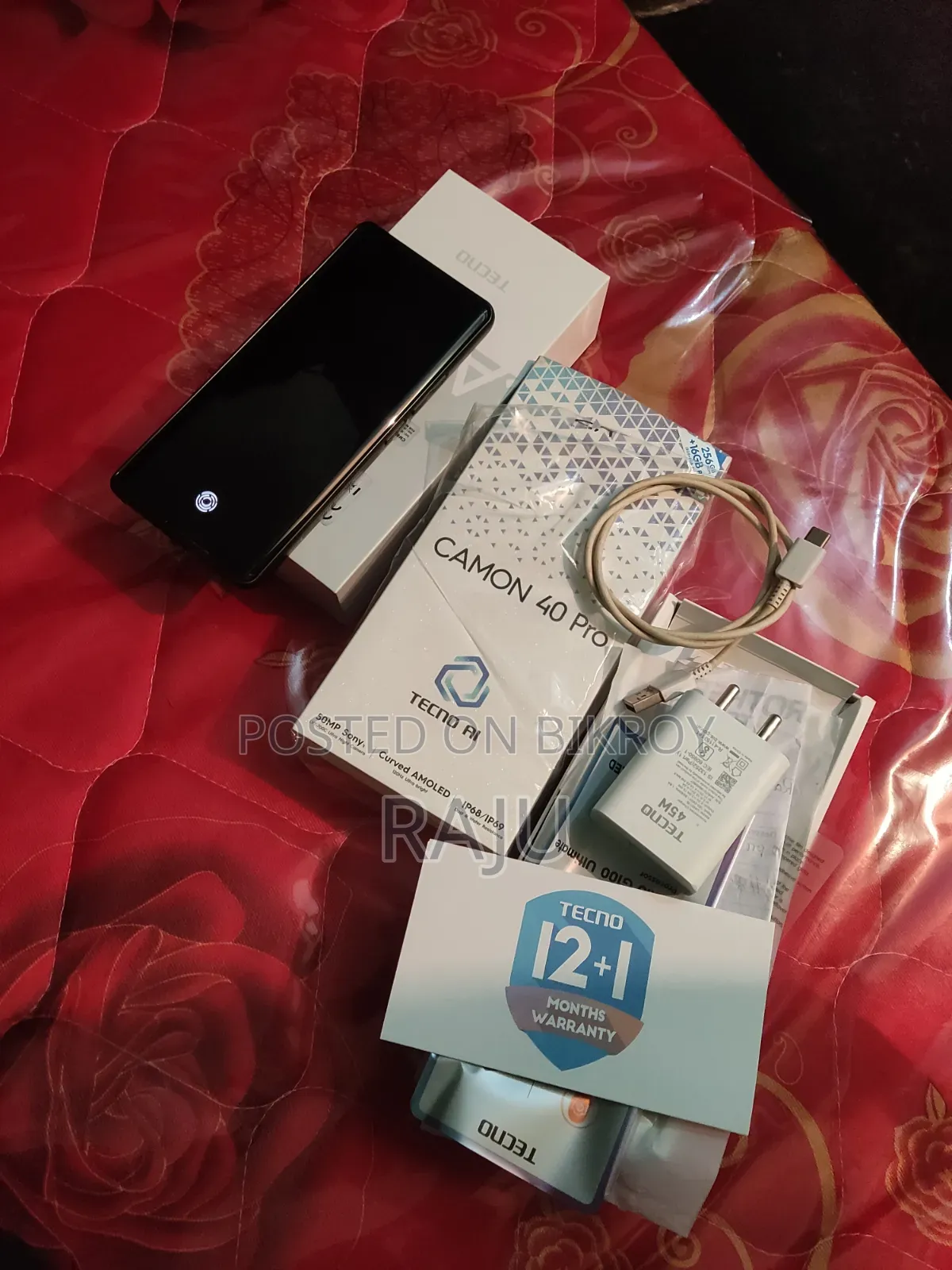 New Tecno Camon 40 Pro 4G 256 GB Gray