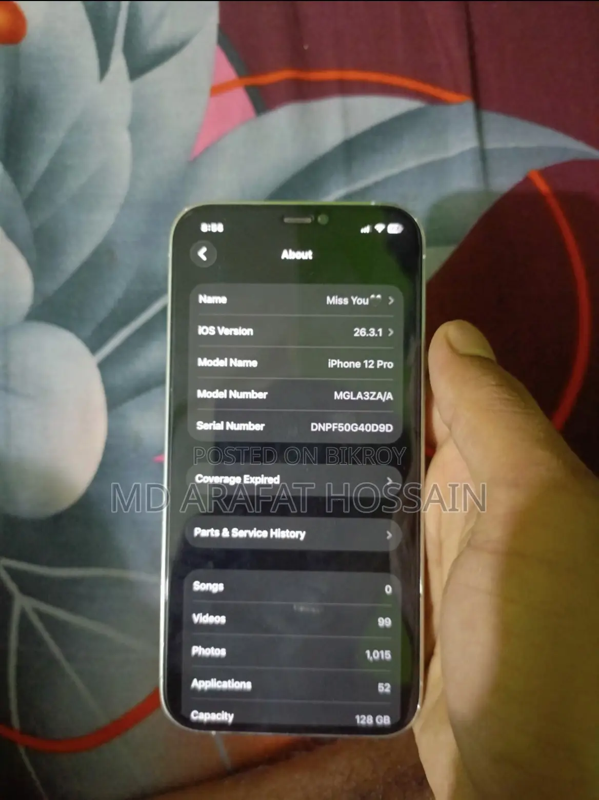 অ্যাপল আইফোন ১২ প্রো ১২৮ জিবি হোয়াইট