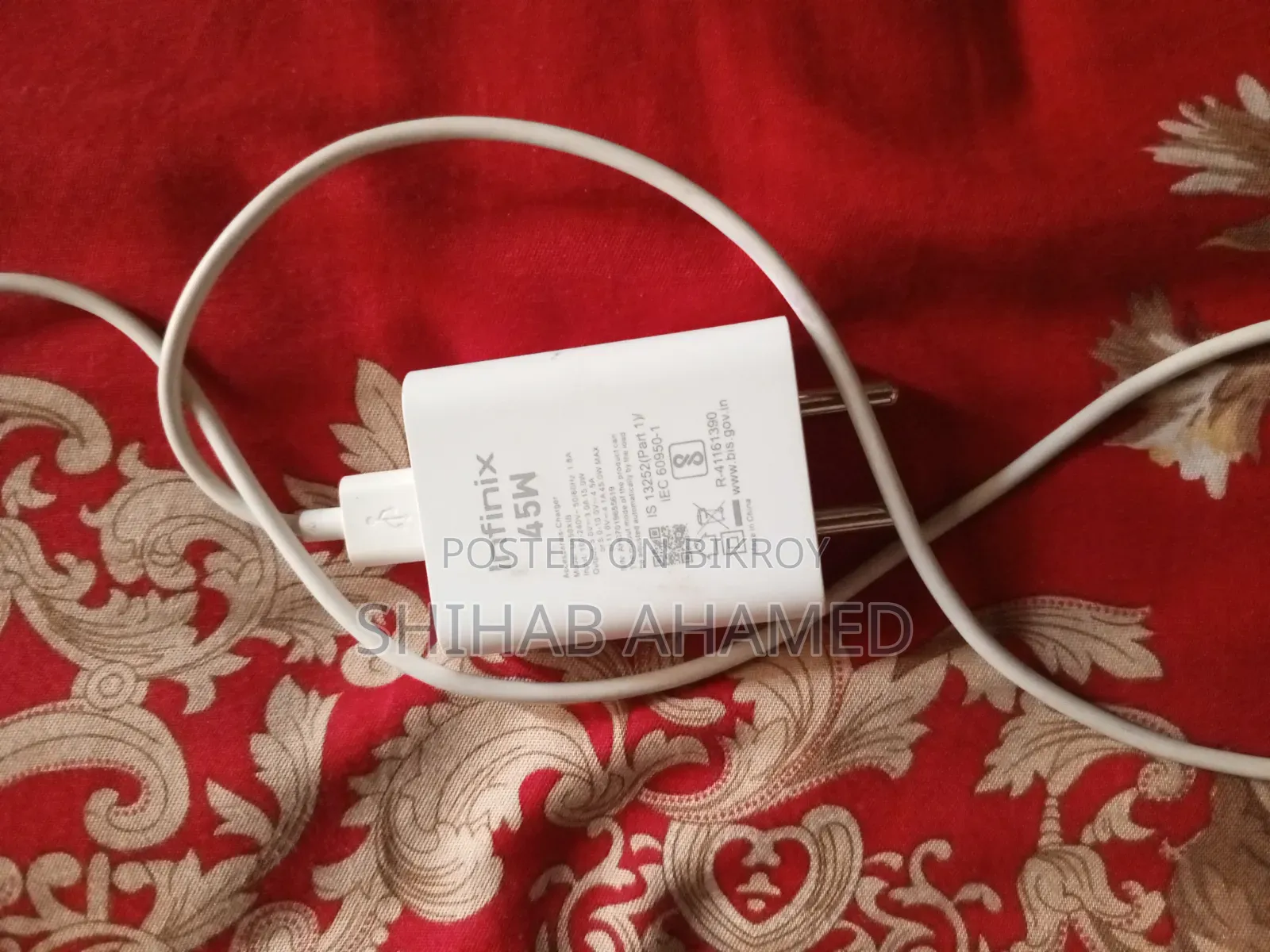 45W Infinix Original Charger