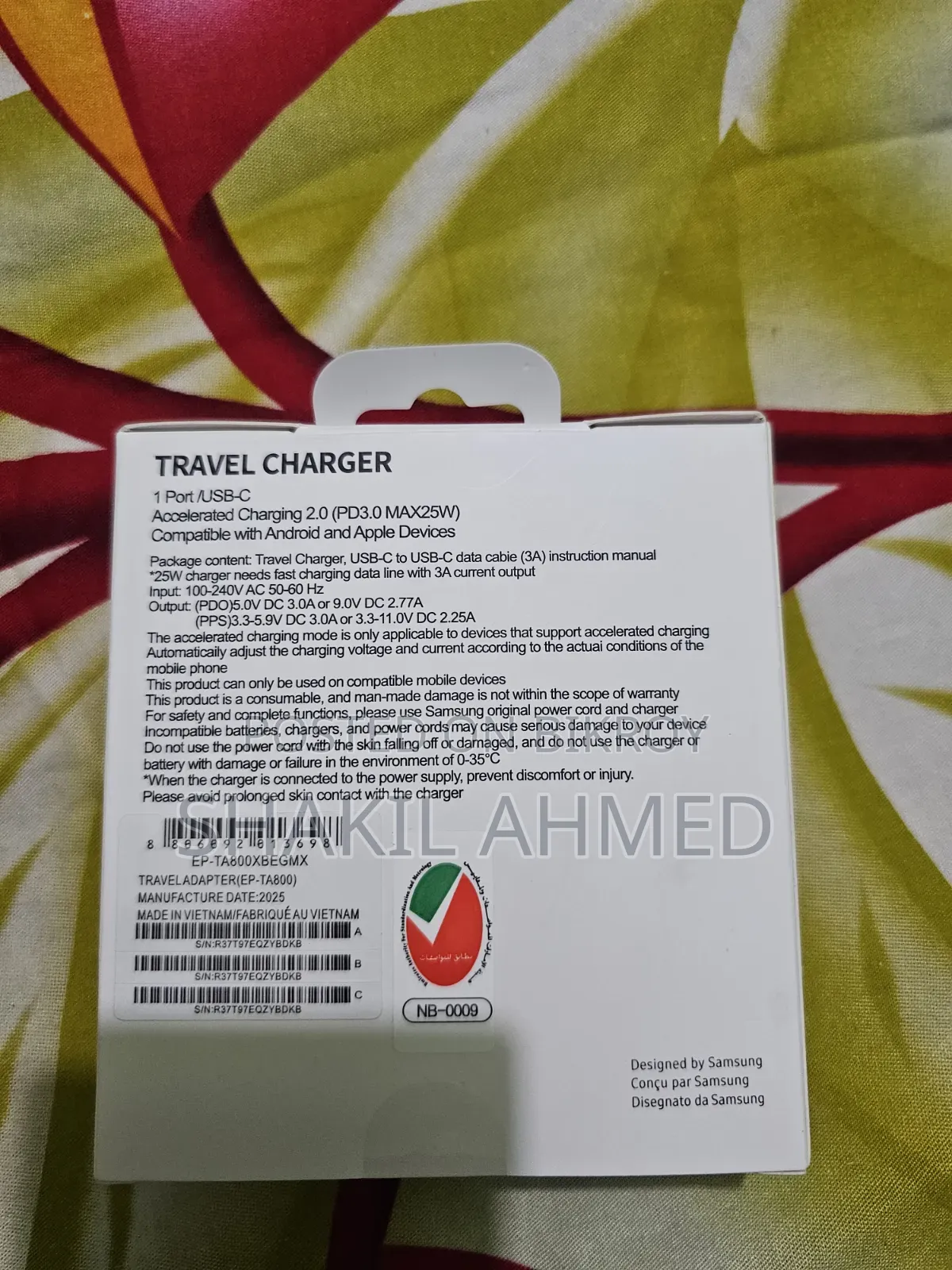 Samsung 25w Orginal Charger & Cable Typ C To
Typ C Super First Charge
