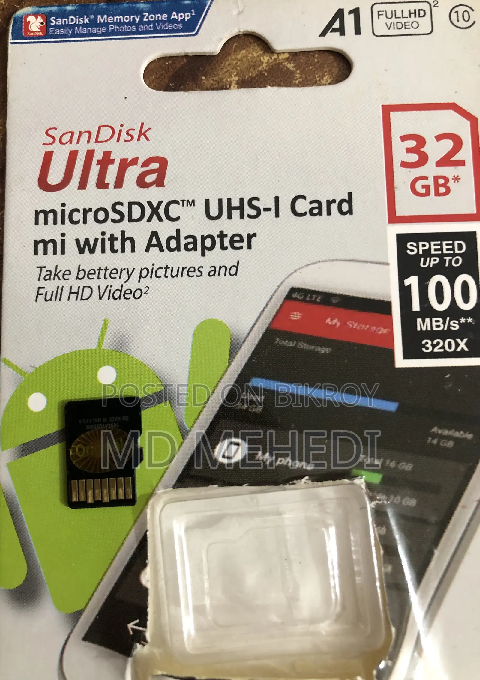 Sandisk Ultra Microsdxc Uhs-I Card With Adapter