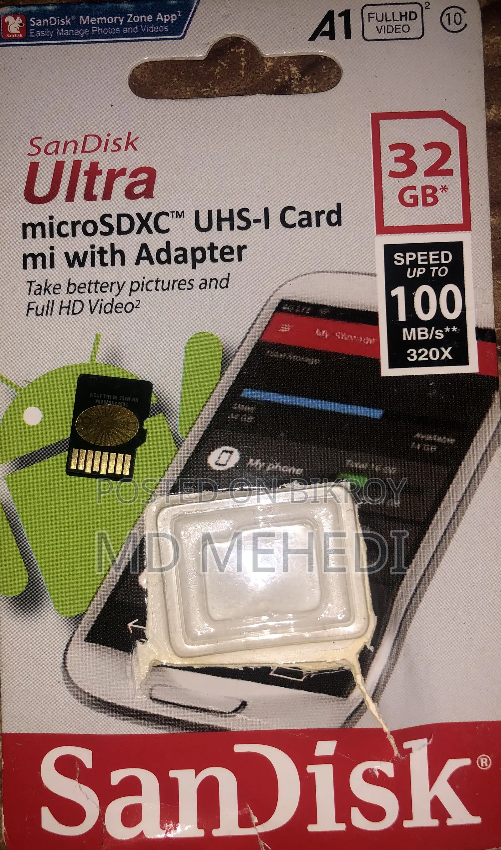 Sandisk Ultra Microsdxc Uhs-I Card With Adapter