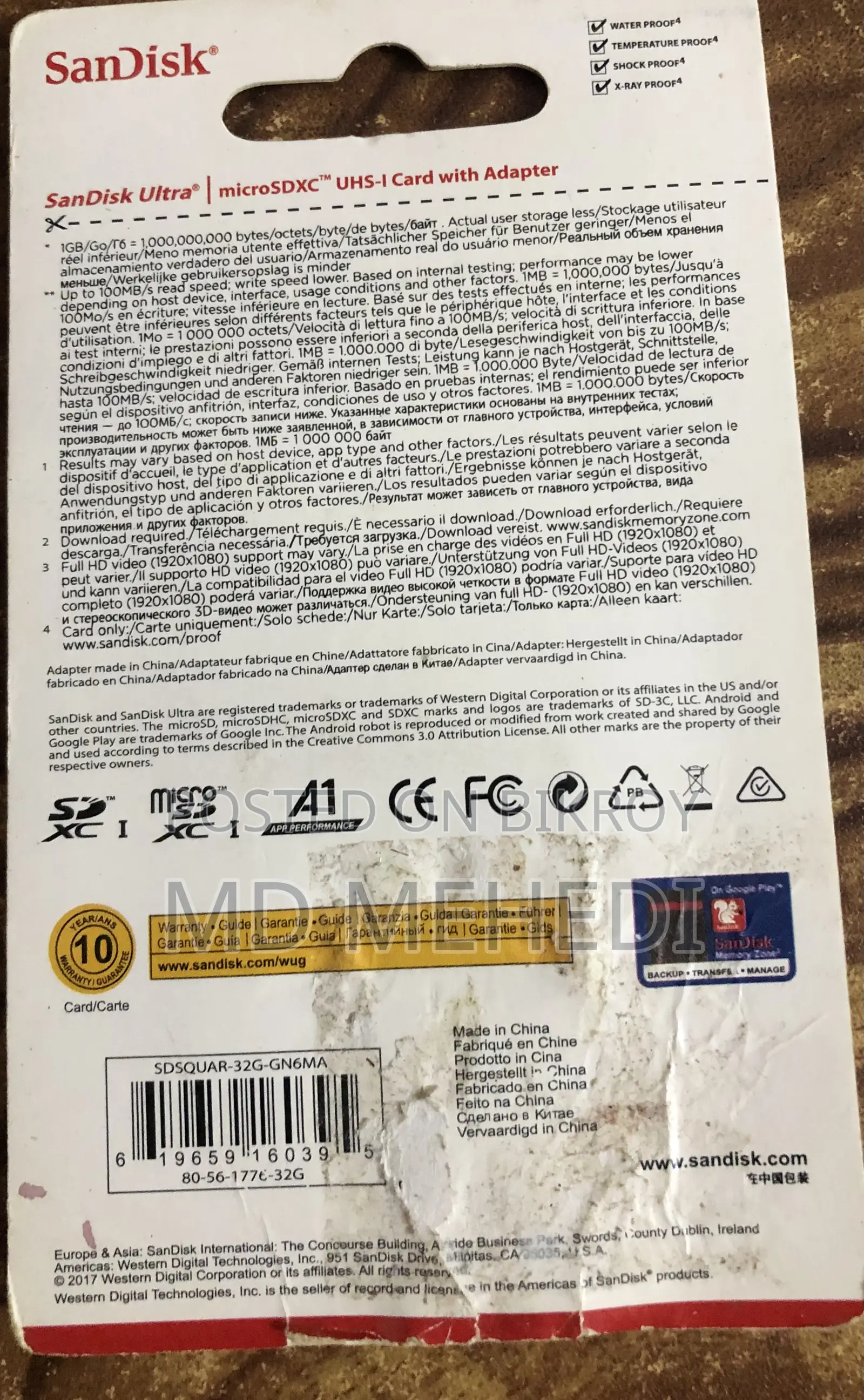 Sandisk Ultra Microsdxc Uhs-I Card With Adapter