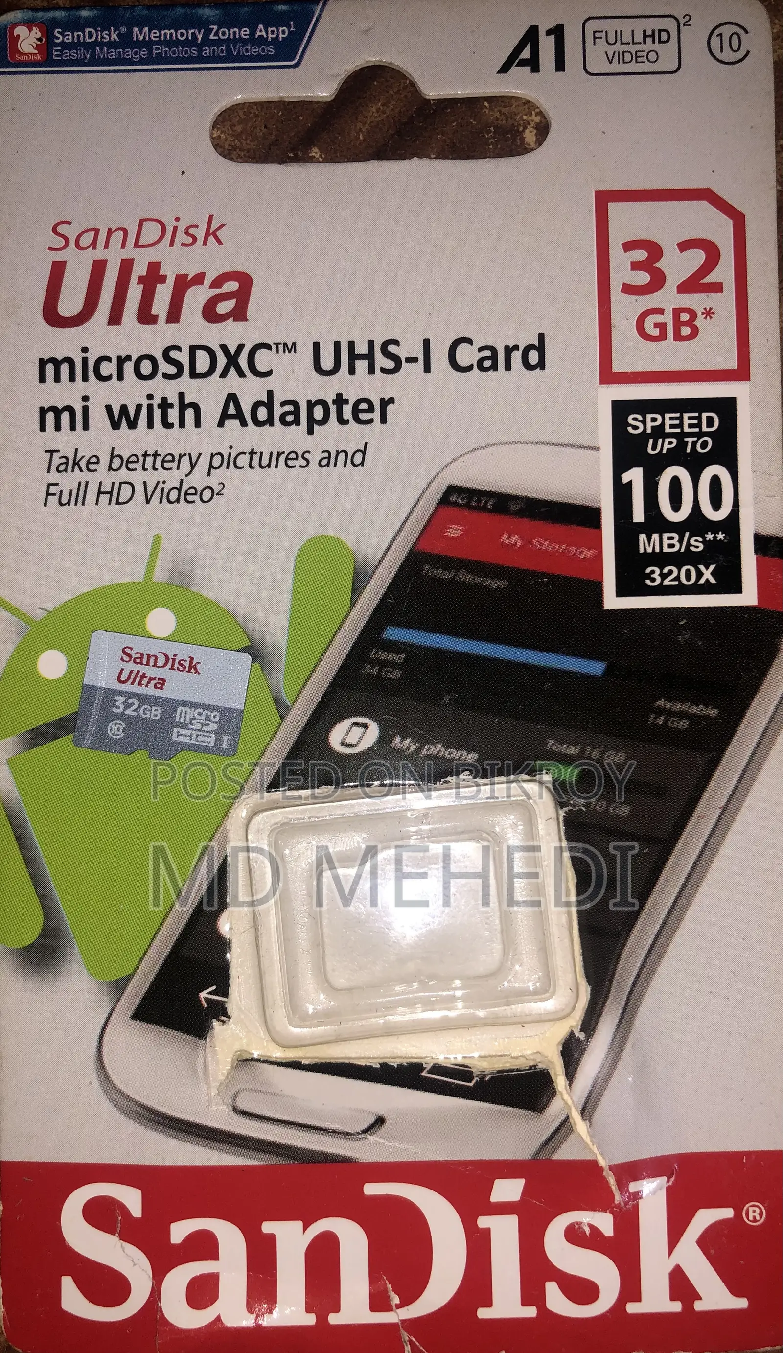 Sandisk Ultra Microsdxc Uhs-I Card With Adapter
