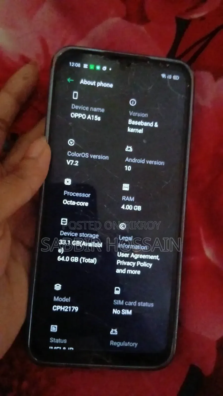 Oppo A15s 64 GB White