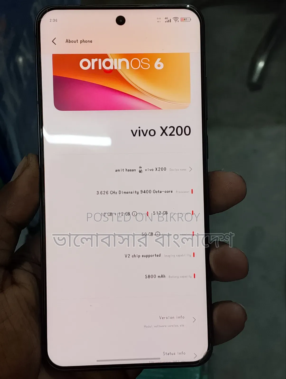 Vivo X200 512 GB Black