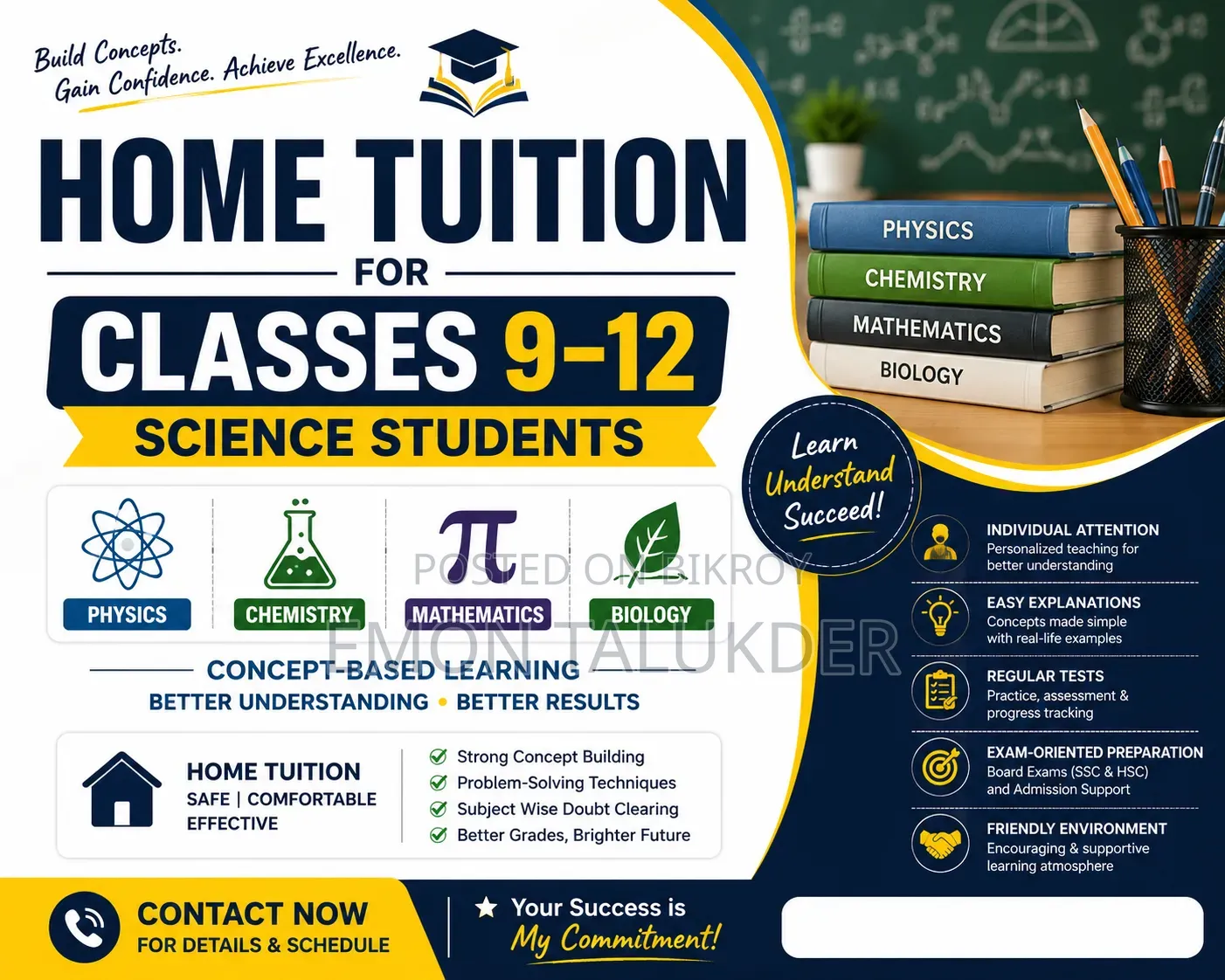 Home Tuition for SSC HSC Science Students.