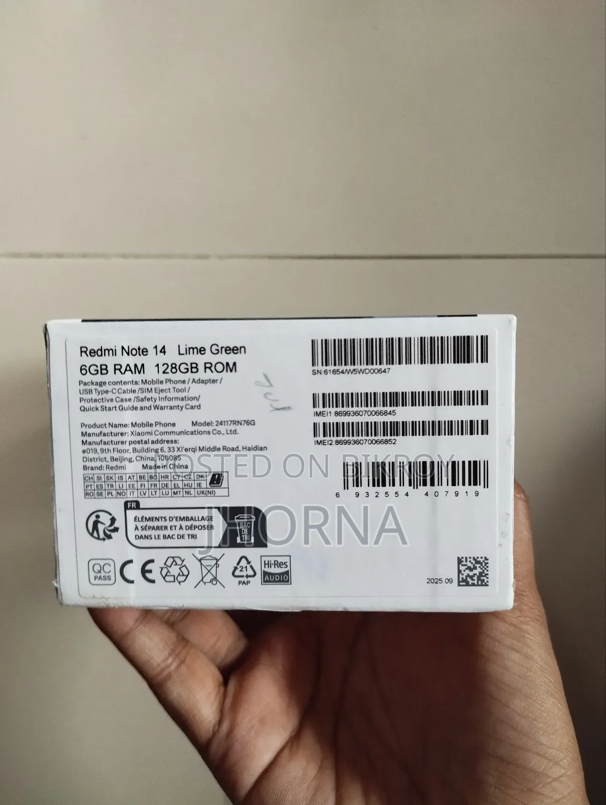 Xiaomi Redmi Note 14 5G 256 GB